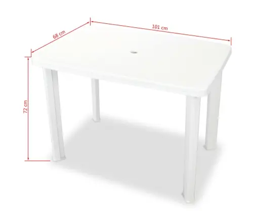 3-Daļīgs Bistro Mēbeļu Komplekts, Plastmasa, Balts Vidaxl 3-Daļīgs Bistro Mēbeļu Komplekts, Plastmasa, Balts Vidaxl