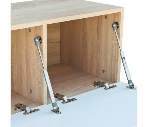 Tv Spintelės, 2Vnt., Baltos/Ąžuolo, 120X40X34cm Mediena