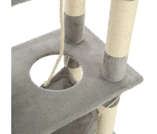 Draskyklė Kat. Su Stovais Iš Sizalio, 140cm Pilkos Spalvos