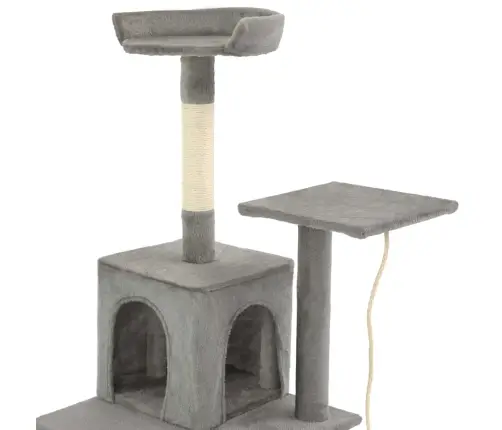 Draskyklė Katėms Su Stovais Iš Sizalio, 120cm Pilka