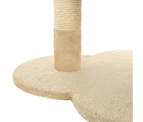 Kaķu Māja, Sizala Stabi Nagu Asināšanai, Bēša Ar Brūnu, 50 Cm Vidaxl