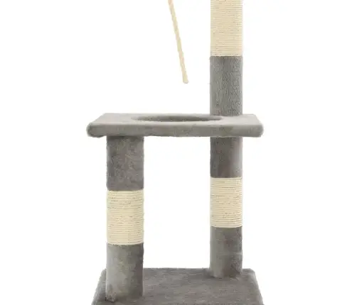 Draskyklė Katėms Su Stovais Iš Sizalio, 109cm Pilka