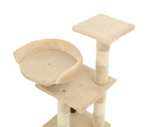 Draskyklė Katėms Su Stovais Iš Sizalio, 65cm Smėlio Sp.