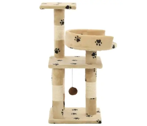 Draskyklė Katėms Su Stovais Iš Sizalio, 65cm Smėlio Sp. Pėd.