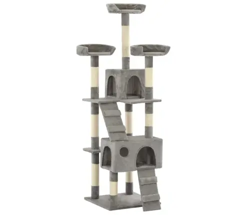 Draskyklė Katėms Su Stovais Iš Sizalio, 170cm Pilka
