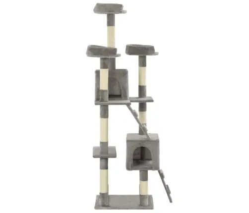 Draskyklė Katėms Su Stovais Iš Sizalio, 170cm Pilka
