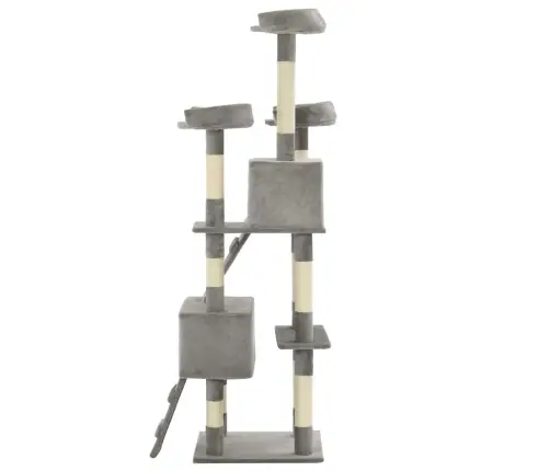 Draskyklė Katėms Su Stovais Iš Sizalio, 170cm Pilka