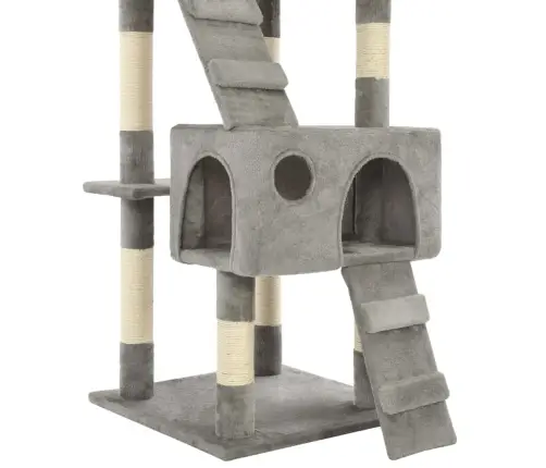 Draskyklė Katėms Su Stovais Iš Sizalio, 170cm Pilka