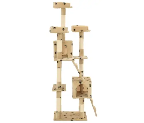 Draskyklė Katėms Su Stovais Iš Sizalio, 170cm Smėlio Sp. Pėd.