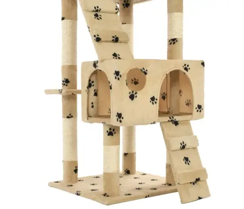 Draskyklė Katėms Su Stovais Iš Sizalio, 170cm Smėlio Sp. Pėd.