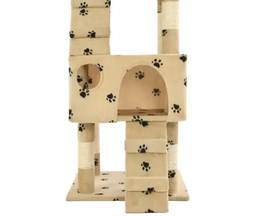 Draskyklė Katėms Su Stovais Iš Sizalio, 170cm Smėlio Sp. Pėd.