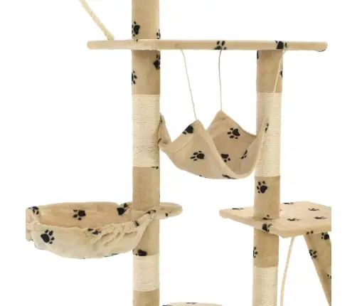 Draskyklė Katėms Su Stovu, 230-250cm Smėlio Spalvos