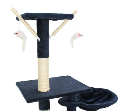 Kaķu Māja, Sizala Stabi Nagu Asināšanai, 230-250 Cm, Zila Vidaxl