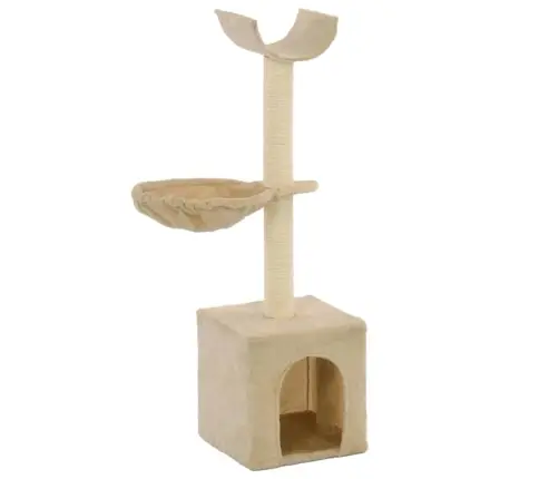 Draskyklė Katėms Su Stovais Iš Sizalio, 105cm Smėlio Sp.