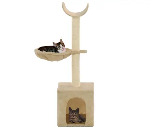 Draskyklė Katėms Su Stovais Iš Sizalio, 105cm Smėlio Sp.