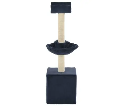 Kaķu Māja Ar Sizala Stabiem Nagu Asināšanai, Zila, 105 Cm Vidaxl