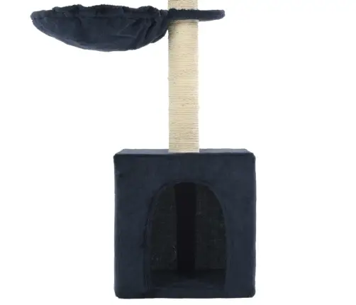 Kaķu Māja Ar Sizala Stabiem Nagu Asināšanai, Zila, 105 Cm Vidaxl