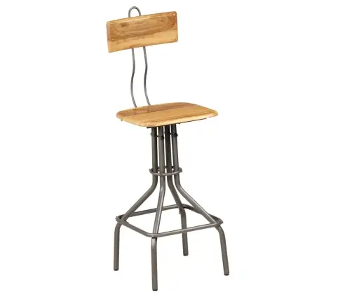 Bāra Krēsli, 2 Gab., Pārstrādāts Masīvs Tīkkoks Vidaxl