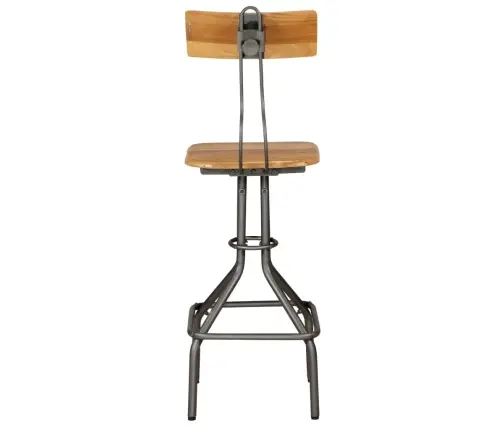 Bāra Krēsli, 2 Gab., Pārstrādāts Masīvs Tīkkoks Vidaxl