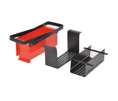 Papīra Brikešu Prese, Tērauds, 34X14X14 Cm, Melna Un Sarkana Vidaxl