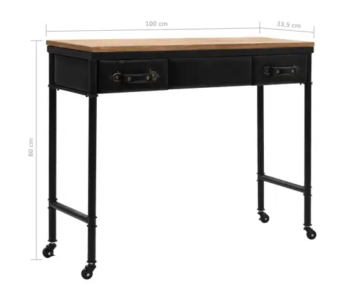 Konsoollaud Mdf Ja Okaspuit, 100 X 33,5 X 80 Cm