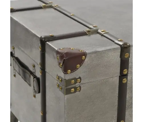 Kafijas Galdiņš, 102X51X47,5 Cm, Mdf, Alumīnijs Vidaxl