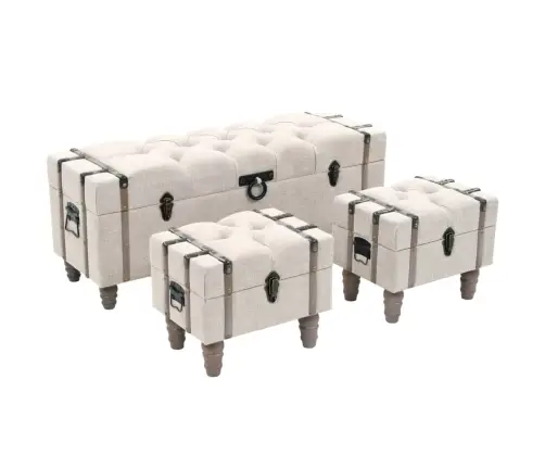 Sols Mantu Glabāšanai, 112X37X45 Cm, 3 Gab., Masīvkoks, Tērauds Vidaxl