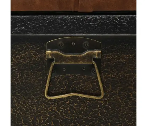 Suoliukas-Daiktadėžė, Mediena Ir Dirbtinė Oda, 80,5X41X50 Cm