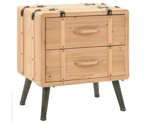 Naktsskapītis, 50X35X57 Cm, Egles Masīvkoks Vidaxl