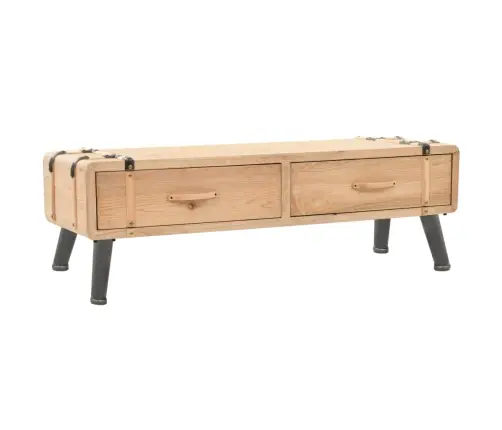 Tv Skapītis, 120X33X35 Cm, Egles Masīvkoks Vidaxl