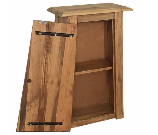 Vannasistabas Sienas Skapītis, 42X23X70 Cm, Priedes Masīvkoks Vidaxl