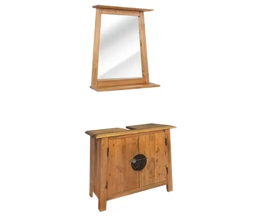 Vannas Istabas Mēbeļu Komplekts, Priedes Masīvkoks Vidaxl Vannas Istabas Mēbeļu Komplekts, Priedes Masīvkoks Vidaxl