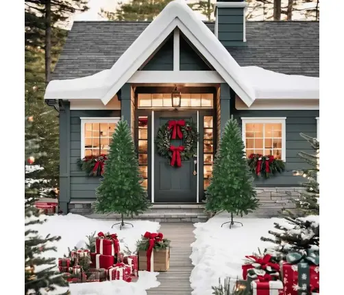 Mākslīgā Ziemassvētku Egle, Dabīga Izskata Skujas, 150 Cm, Zaļa Vidaxl