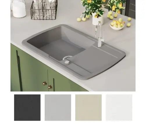 Ühepoolne Köögivalamu, Graniit, Hall