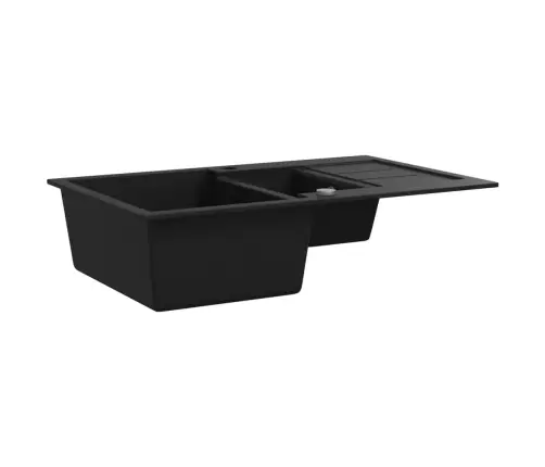 Kahepoolne Köögivalamu, Graniit, Must