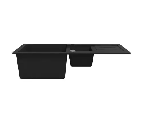 Kahepoolne Köögivalamu, Graniit, Must