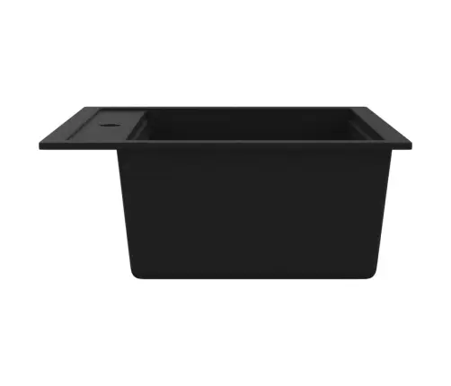 Virtuves Izlietne, Viena Bļoda, Melna, Granīts Vidaxl