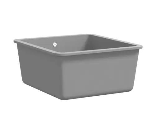 Virtuves Izlietne, Viena Bļoda, Pelēka, Granīts Vidaxl