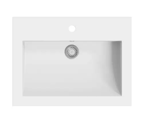 Praustuvas, Granitas, 600X450X120Mm, Baltas