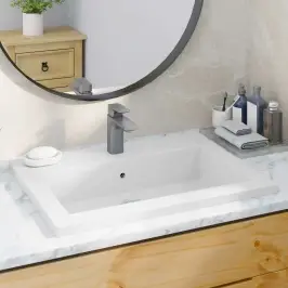 Izlietne, 600X450X120 Mm, Balts Granīts Vidaxl