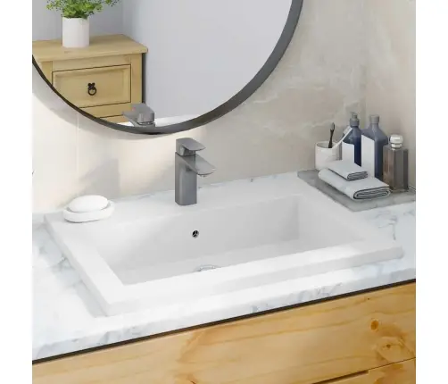 Praustuvas, Granitas, 600X450X120Mm, Baltas