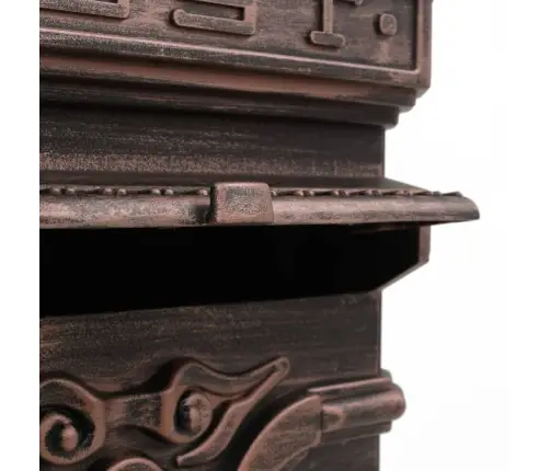 Pastkaste, Retro Stils, Nerūsējošs Alumīnijs, Bronzas Krāsā Vidaxl