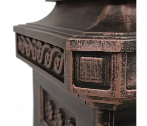 Pastkaste, Retro Stils, Nerūsējošs Alumīnijs, Bronzas Krāsā Vidaxl