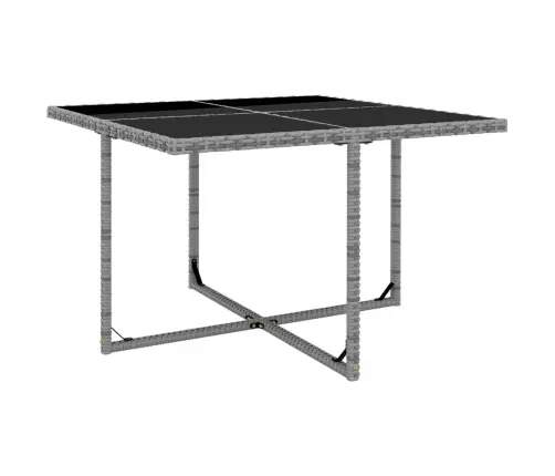 5-Daļīgs Dārza Mēbeļu Komplekts Ar Matračiem, Pe Pinums, Pelēks Vidaxl