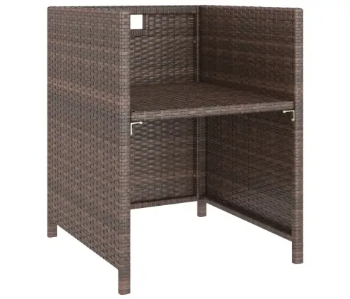 Lauko Valg. Baldų Komplektas Su Pag., 6D., Rudas, Poliratanas