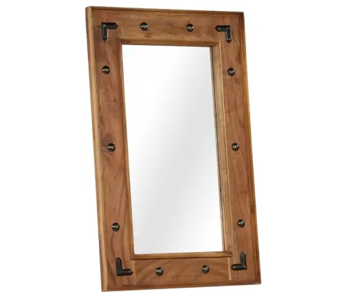 Spogulis, 50X80 Cm, Akācijas Masīvkoks Vidaxl