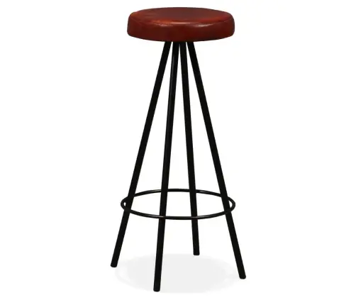 3-Osaline Baarikomplekt, Taaskasutatud Puidust Ja Nahast