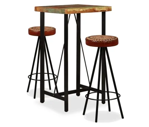 Baro Komplektas, 3D., Perdirbta Mediena, Tikra Oda Ir Audinys