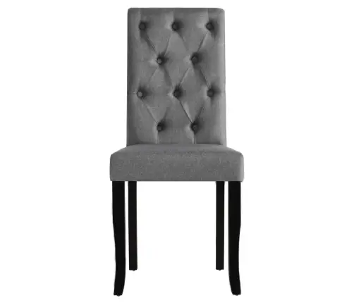 Virtuves Krēsli, 6 Gab., Tumši Pelēks Audums Vidaxl