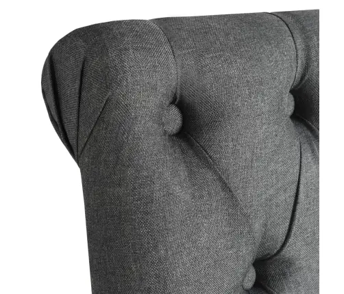 Virtuves Krēsli, 6 Gab., Tumši Pelēks Audums Vidaxl